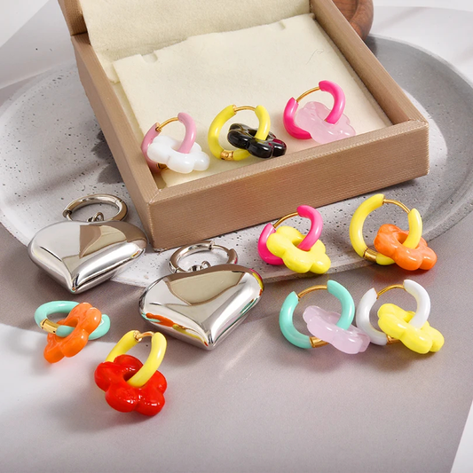 Mismatched Dopamine Charm Earrings (25 Designs) - Ice Cream Cake