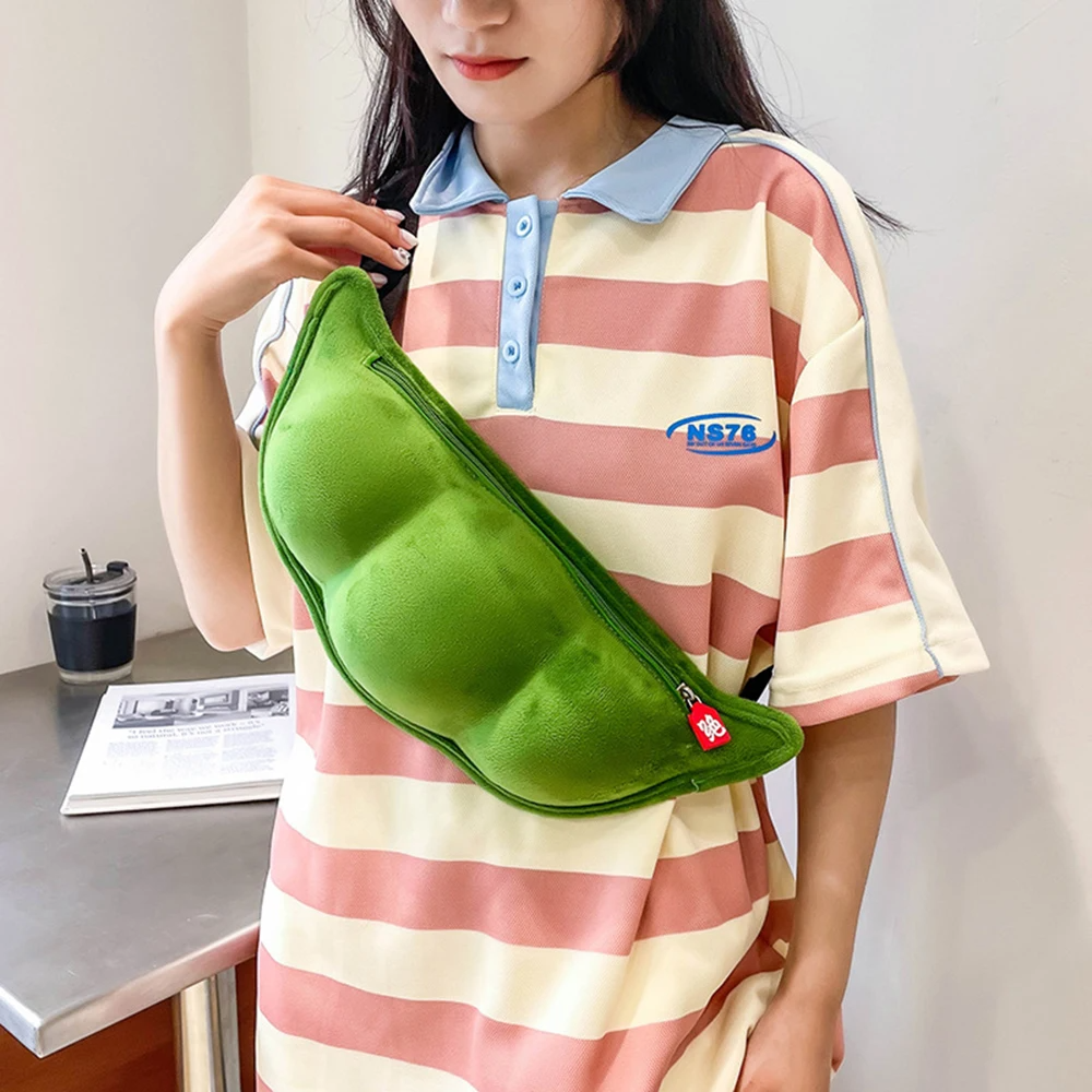 Edamame Bean Pod Crossbody Bag