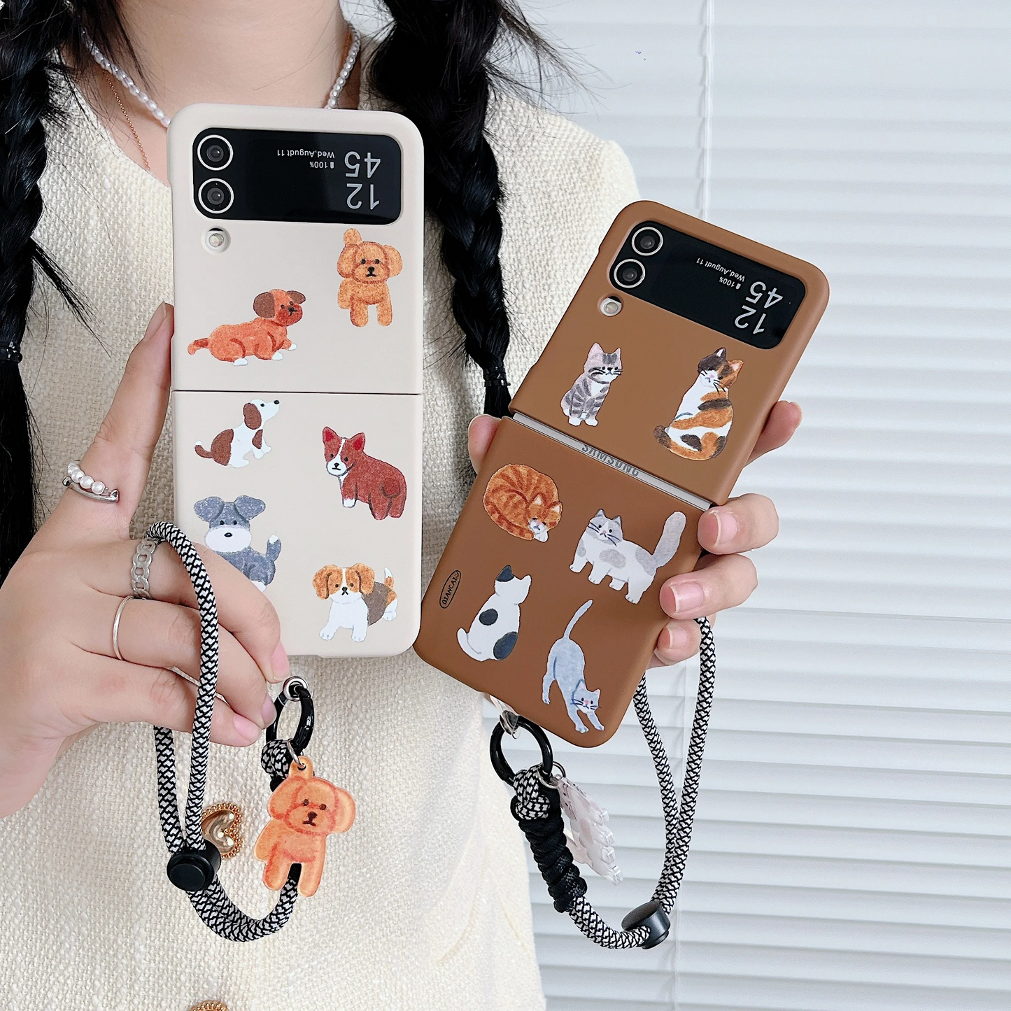 Pencil Pets Galaxy Z Flip Phone Case (2 Designs)