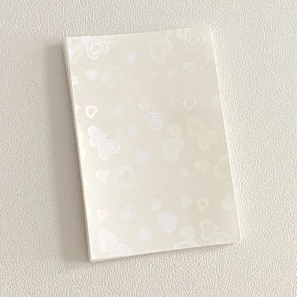 Holographic Heart Photo Card Sleeves, Set of 50 (7 Colours)