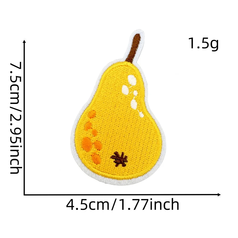 Autumn Themed Embroidered Iron-On Patches