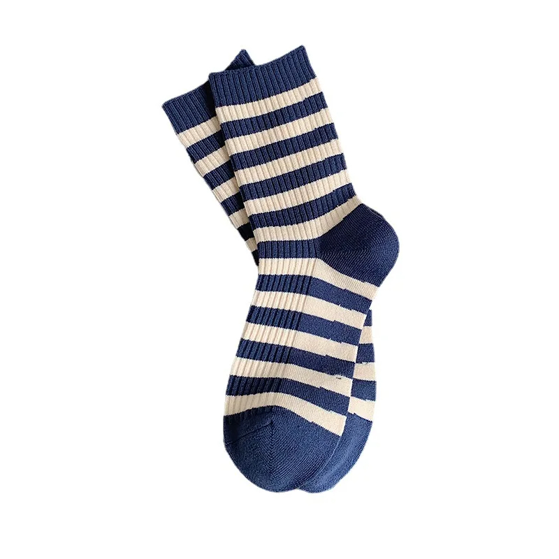 Contrast Stripe Crew Socks (3 Colours)