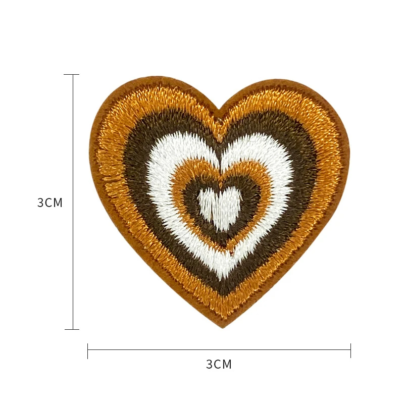 y2k Pulsing Heart Embroidered Iron-on Patch