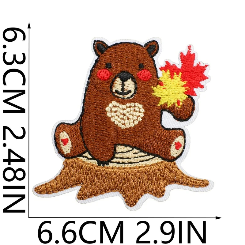 Animal Jungle Embroidered Iron-On Patch