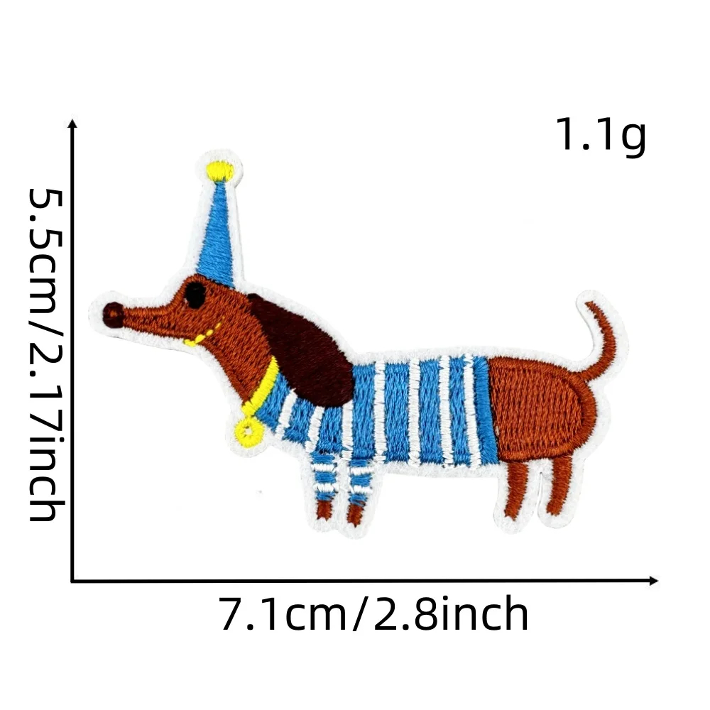 Stylish Dachshund Embroidered Iron-On Patch (Copy)