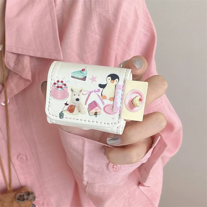 y2k Collage Foldover AirPods Charger Case Cover
