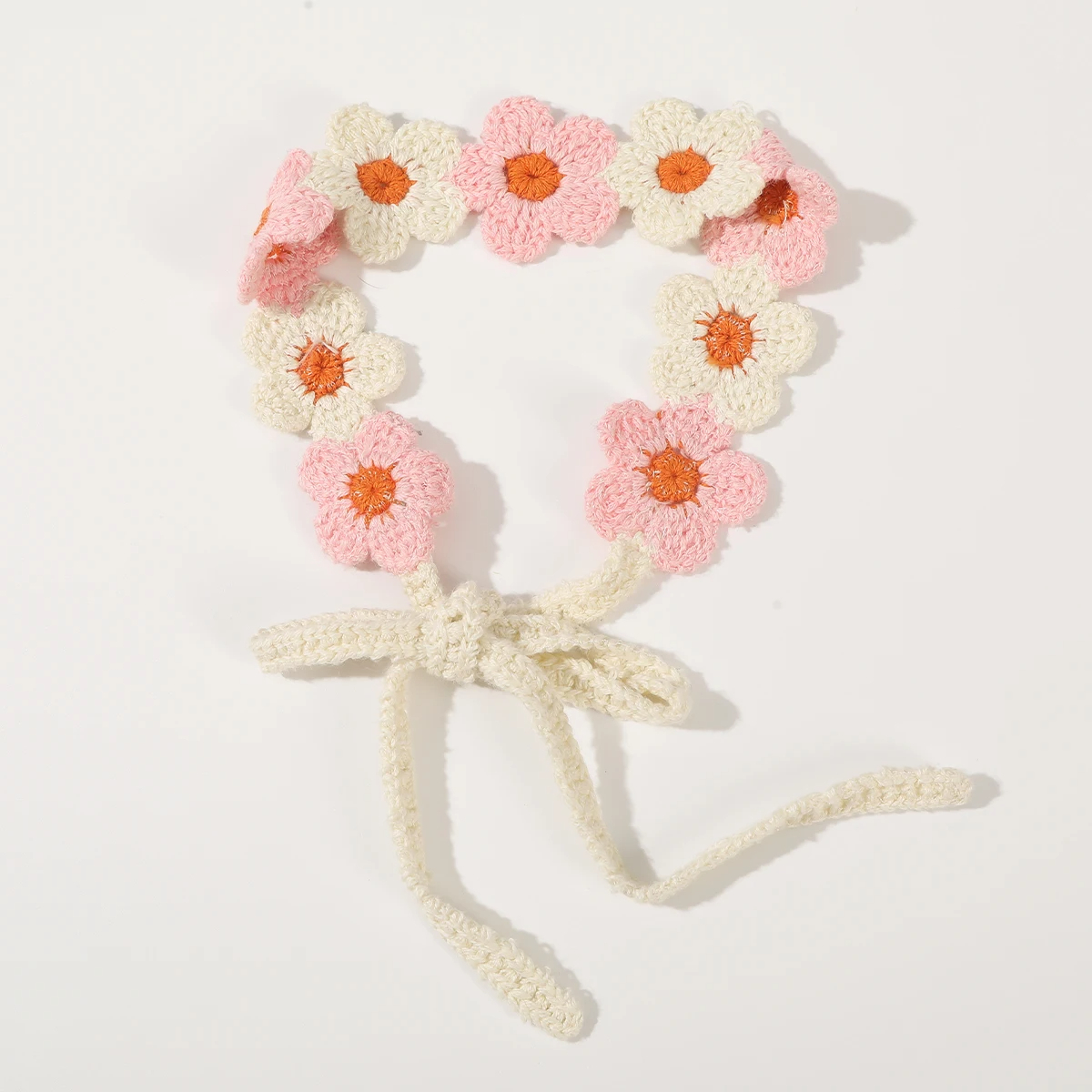 Pop Colour Crochet Daisy Headband