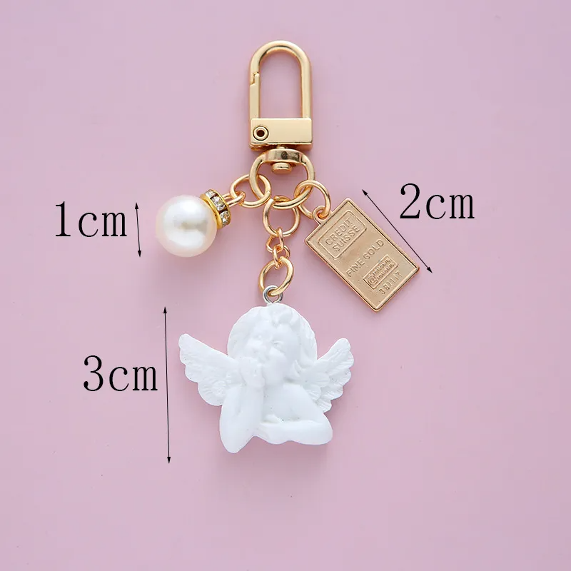 Pearl Charm Cherub Keychain (6 Designs)