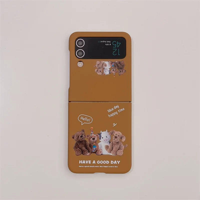 Teddy Bear Plushies Galaxy Z Flip Phone Case (3 Styles)