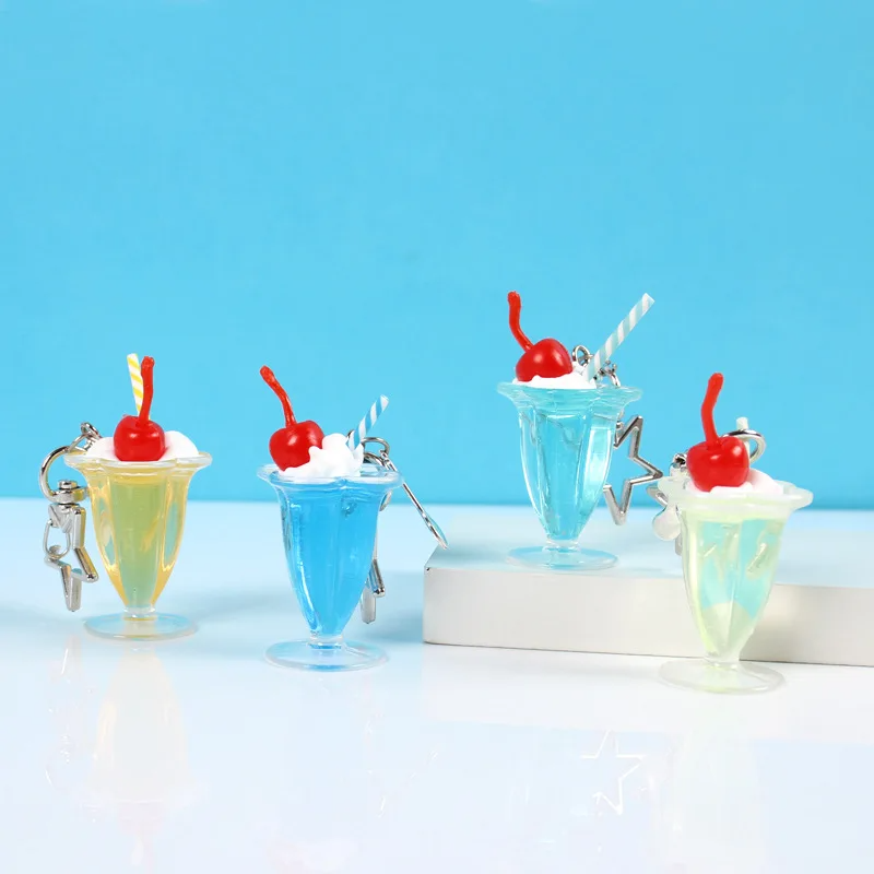 Ice Cream Float Charm Keyring (6 Colours)