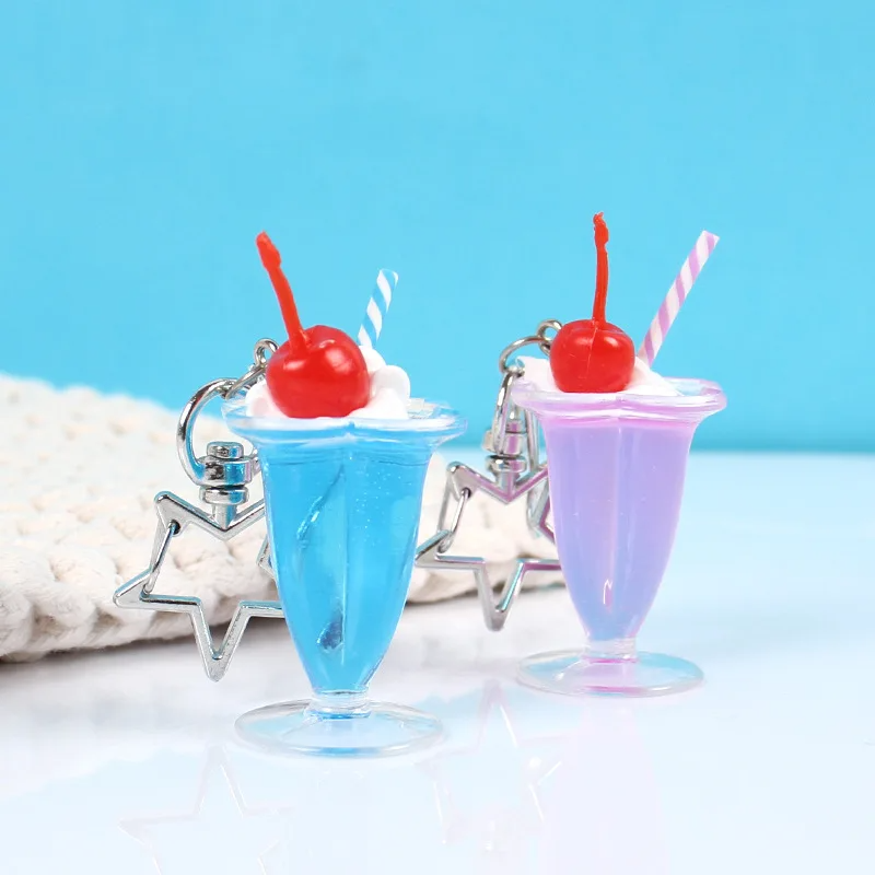 Ice Cream Float Charm Keyring (6 Colours)