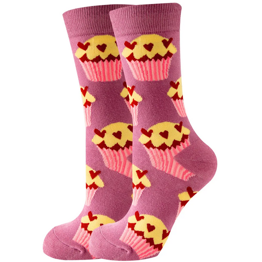 Heart Sprinkle Cupcakes Ankle Socks