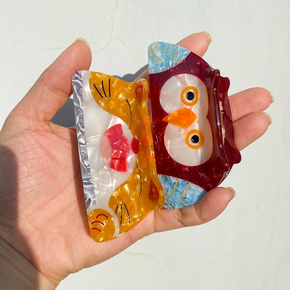 Funny Pet Acrylic Hair Claw Clip (5 Designs)