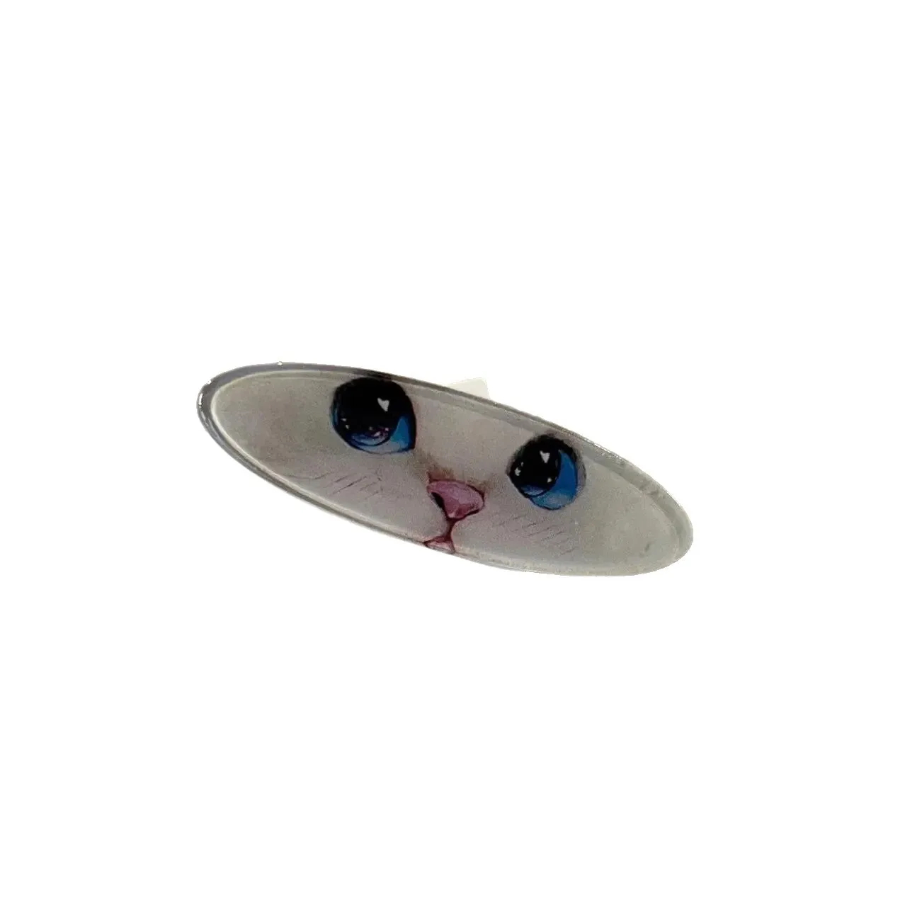 y2K Cat Face Acrylic Hair Claw Clip Sets - Ice Cream Cake