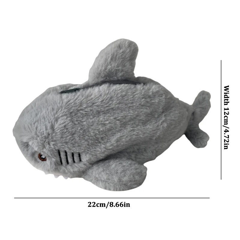 Plush Shark Pencil Case