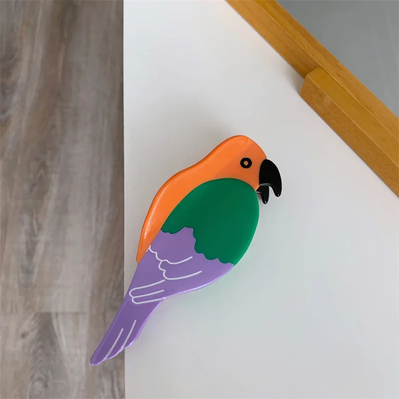 Pretty Parrot Acrylic Hair Claw Clip (3 Colours) - Ice Cream Cake