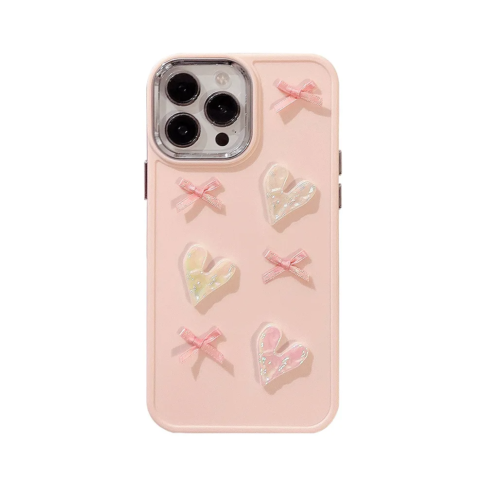 Pink Bows and Hearts iPhone Case