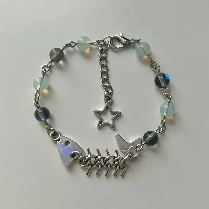 Beaded Fish Bone Bracelet