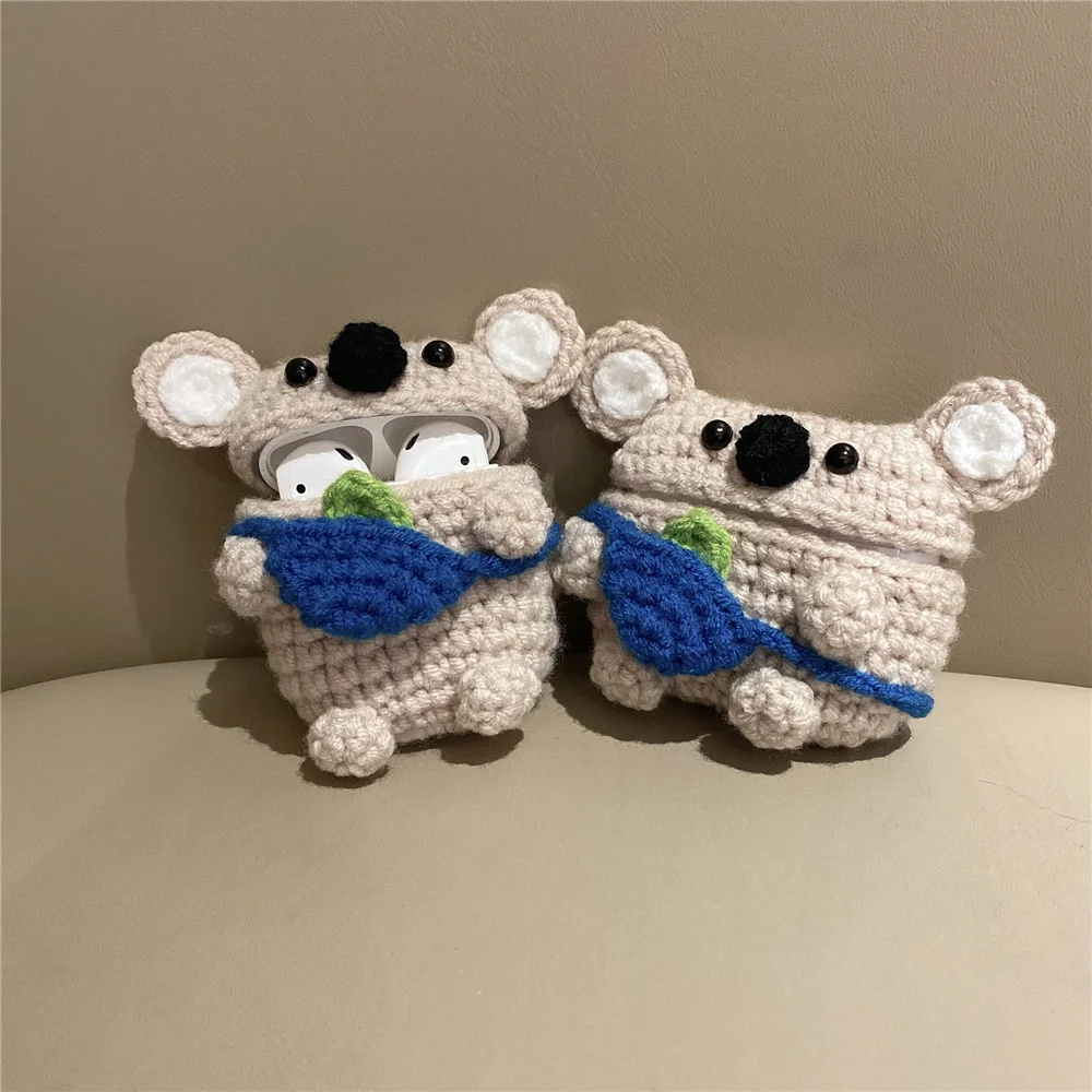 Crochet Koala AirPods Case Cover
