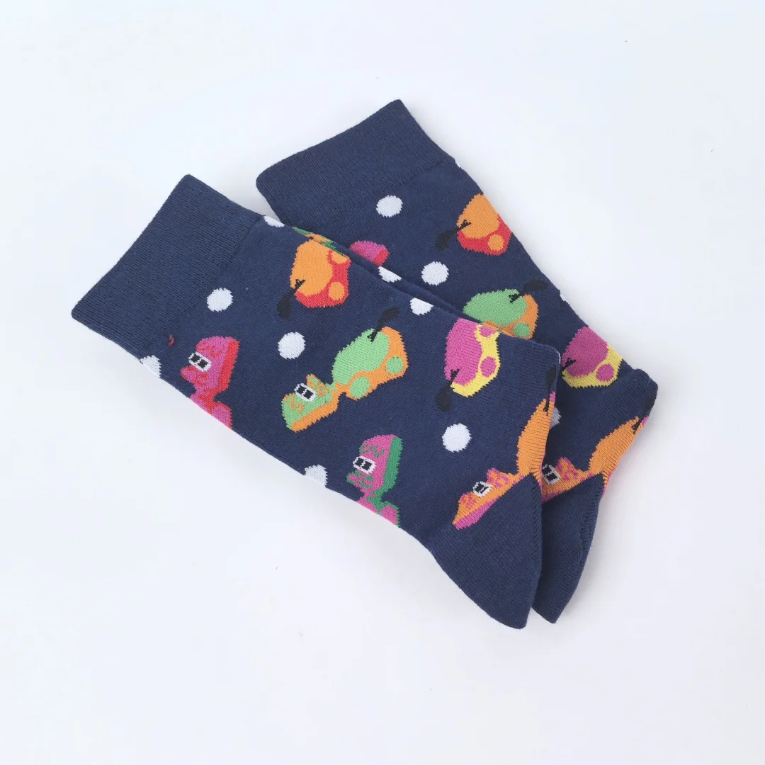 Funfair Animal Crew Socks (3 Designs) - Ice Cream Cake