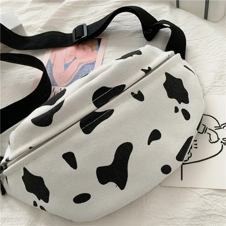 Cow Spot Pattern Bum Bag