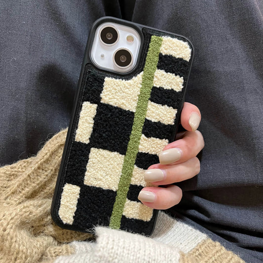 Teddy Checkerboard iPhone Case