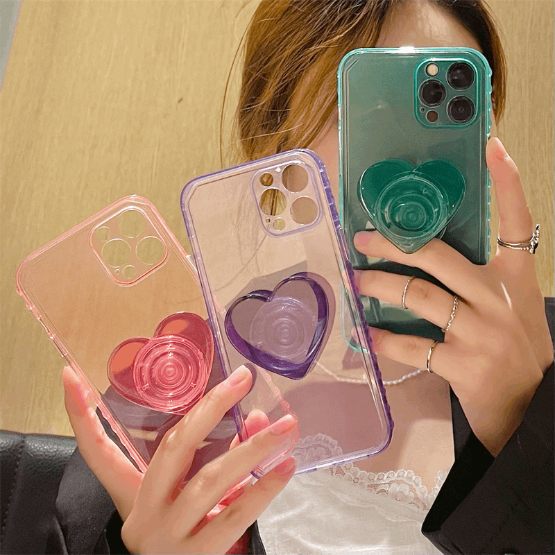 3D Heart iPhone Case (3 Colours)