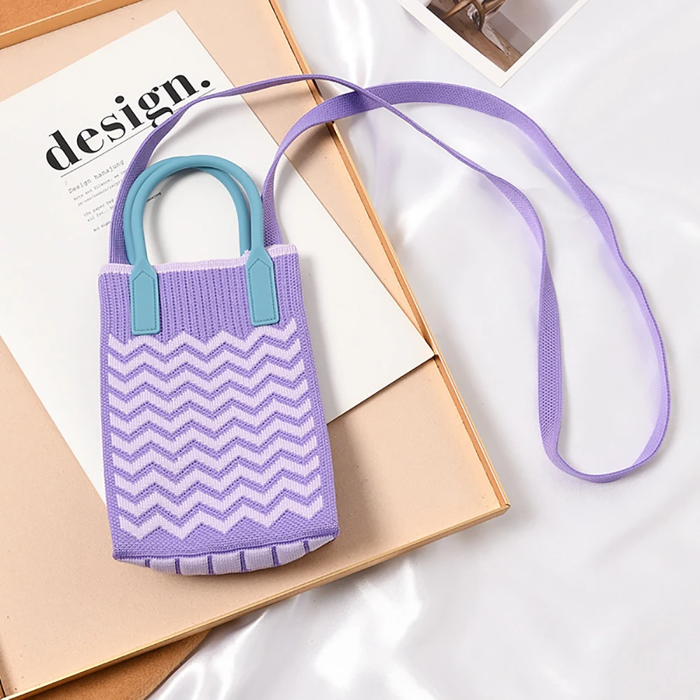 Wavy Knitted Mini Bags (7 Colours)