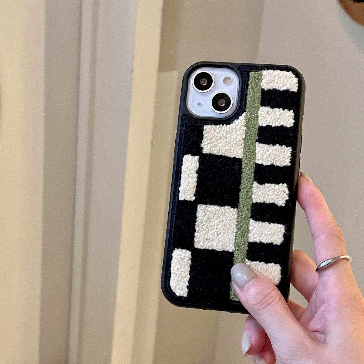 Teddy Checkerboard iPhone Case