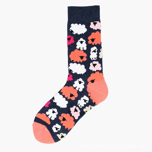 Pink Sheep Ankle Socks