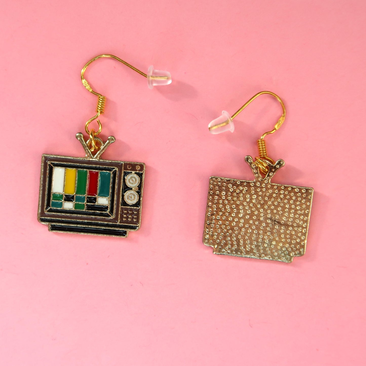 Dangly Retro Television Earrings