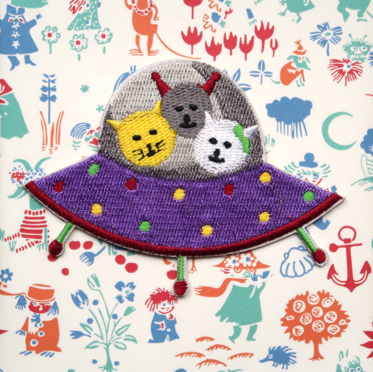 UFO Cats Sticker Patch - Ice Cream Cake