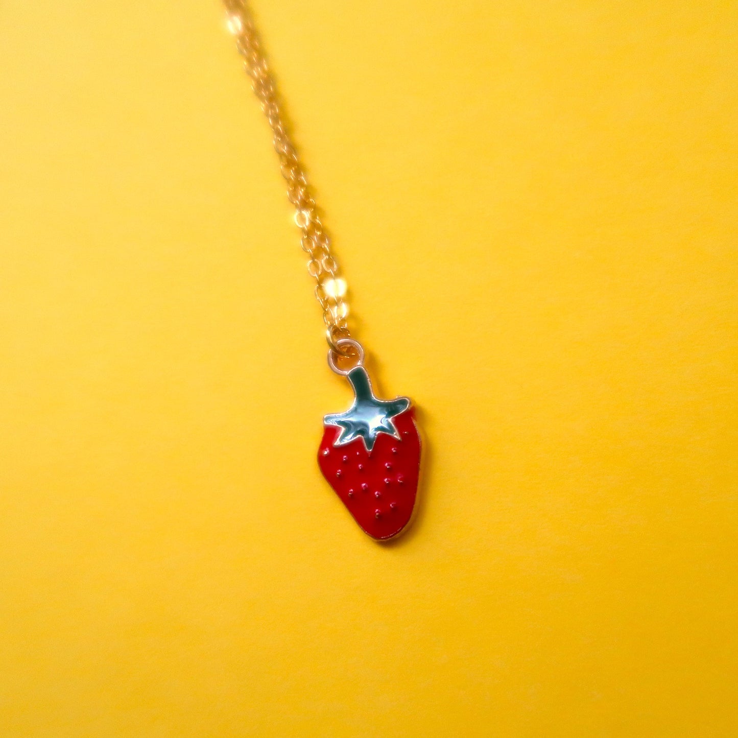 Strawberry Charm Necklace