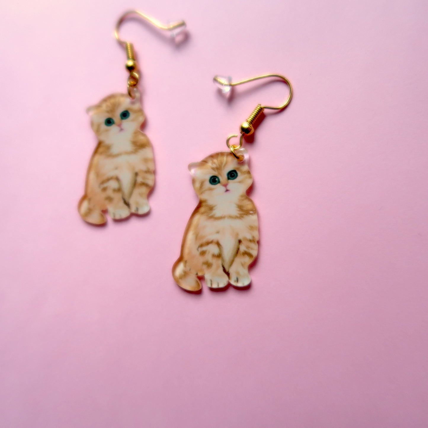 Vintage Style Kitten Earrings