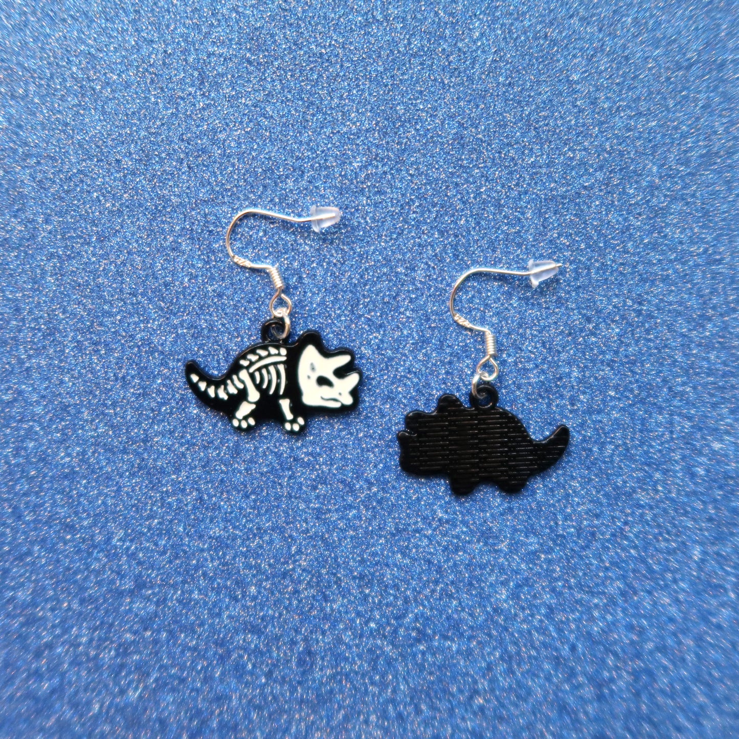 Triceratops Skeleton Earrings