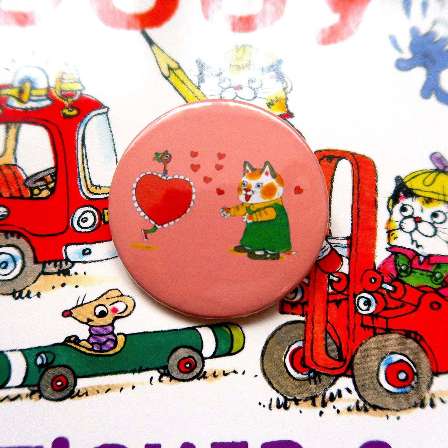 Richard Scarry 44MM Can Badge