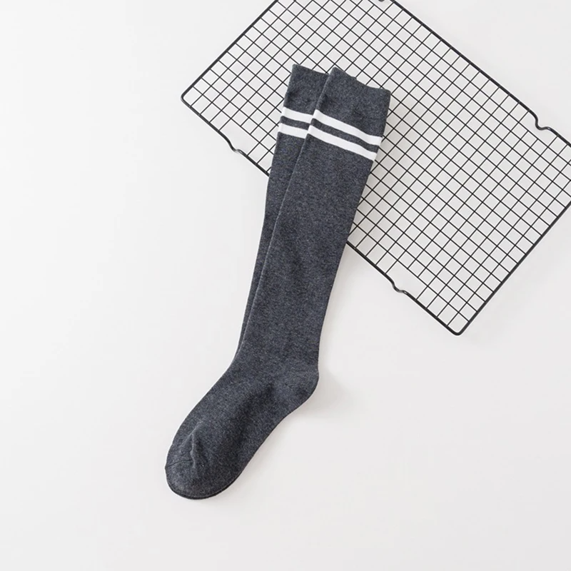 High Vintage Style Stripe Crew Socks (9 Colours)