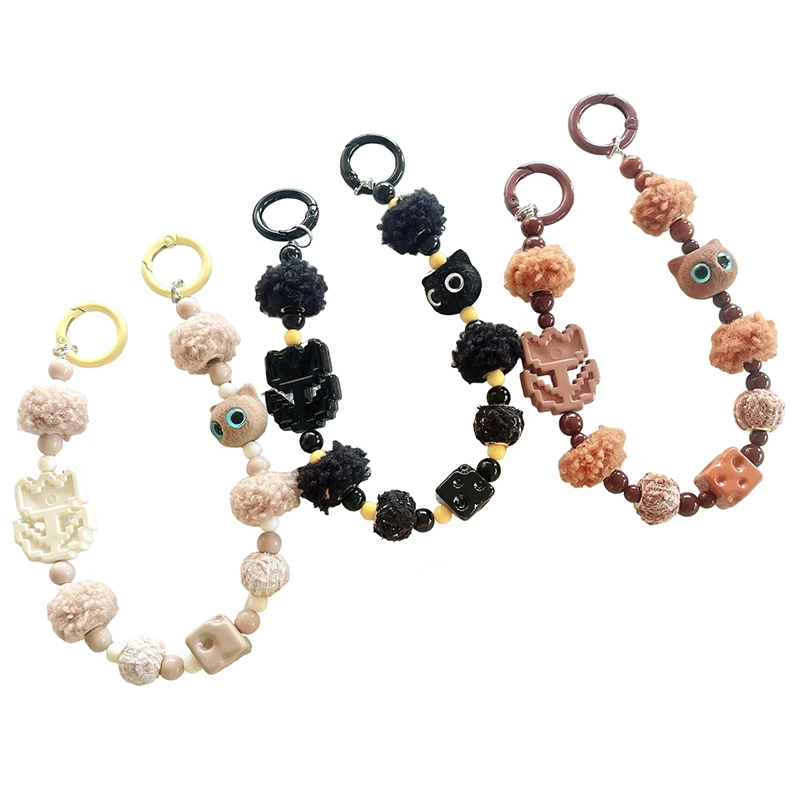 Beady Eye Kitty Clip On Charm Strap (3 Colours)