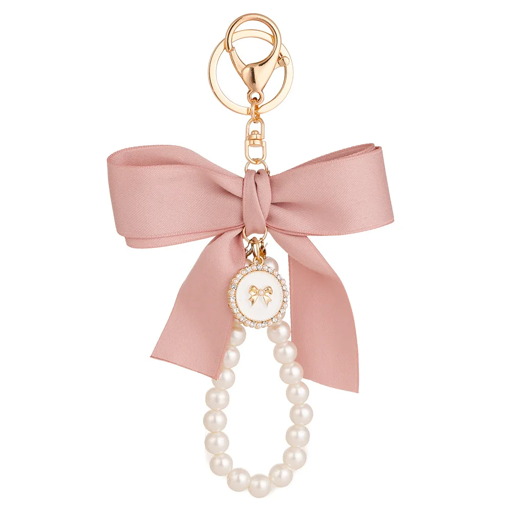 Coquette Ribbon Bow and Pearls Clip On Charm (6 Colours)