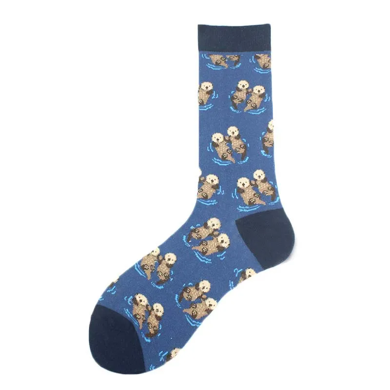 Otter Couples Crew Socks - Ice Cream Cake