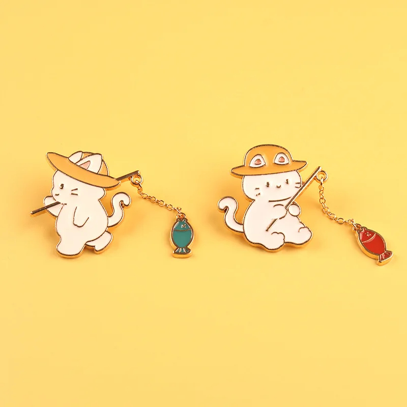 Fishing Cat Enamel Pin