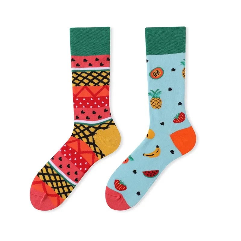 Mismatched Crew Socks: Fruit Salad