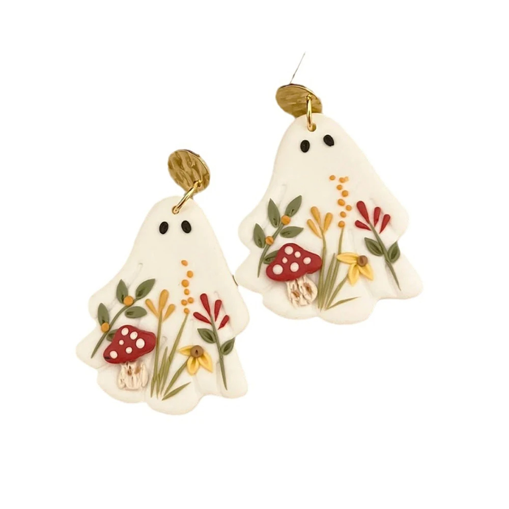 Floral Ghost Earrings