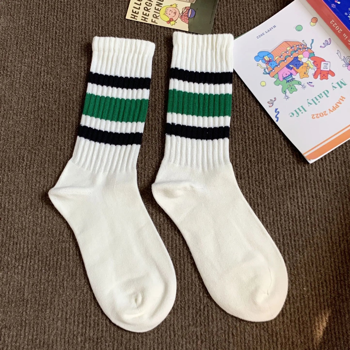 Vintage Style Stripe Socks
