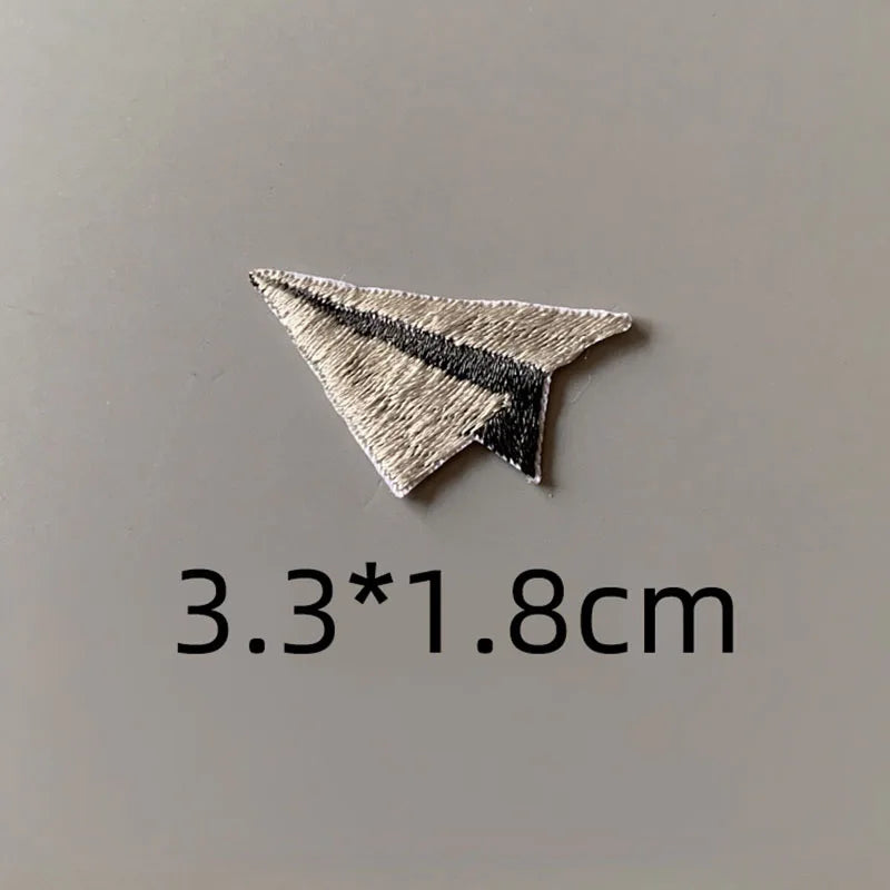 Paper Plane Embroidered Patch
