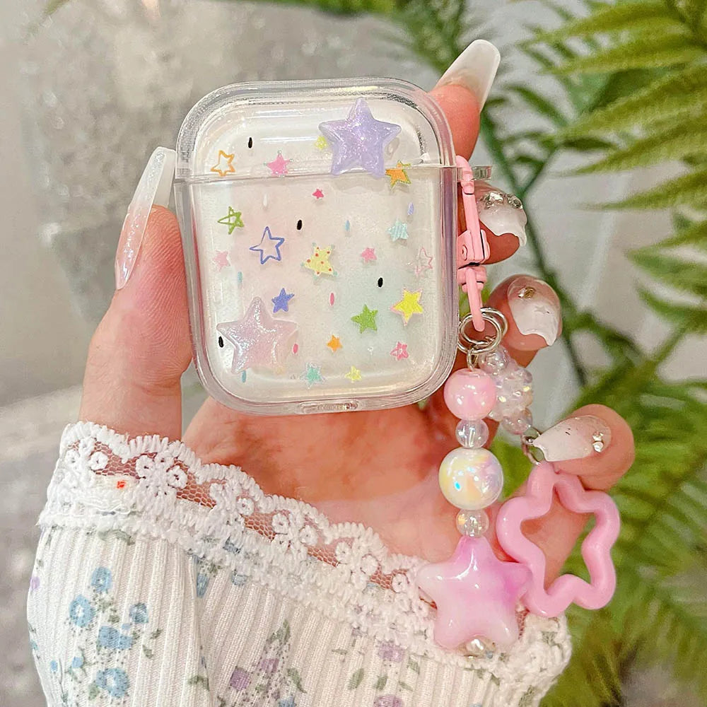 Pastel Stars AirPods Charger Case Cover