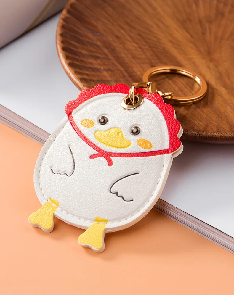 Bonnet Duckling Keychain with AirTag Pouch (4 Colours)