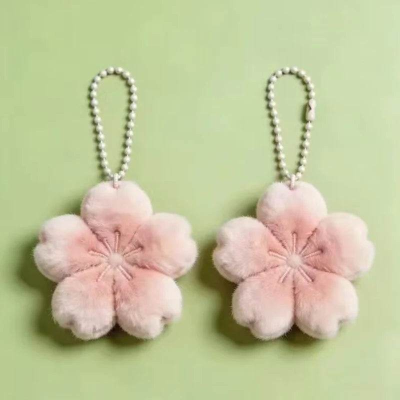 Sakura Plush Keychain Charm