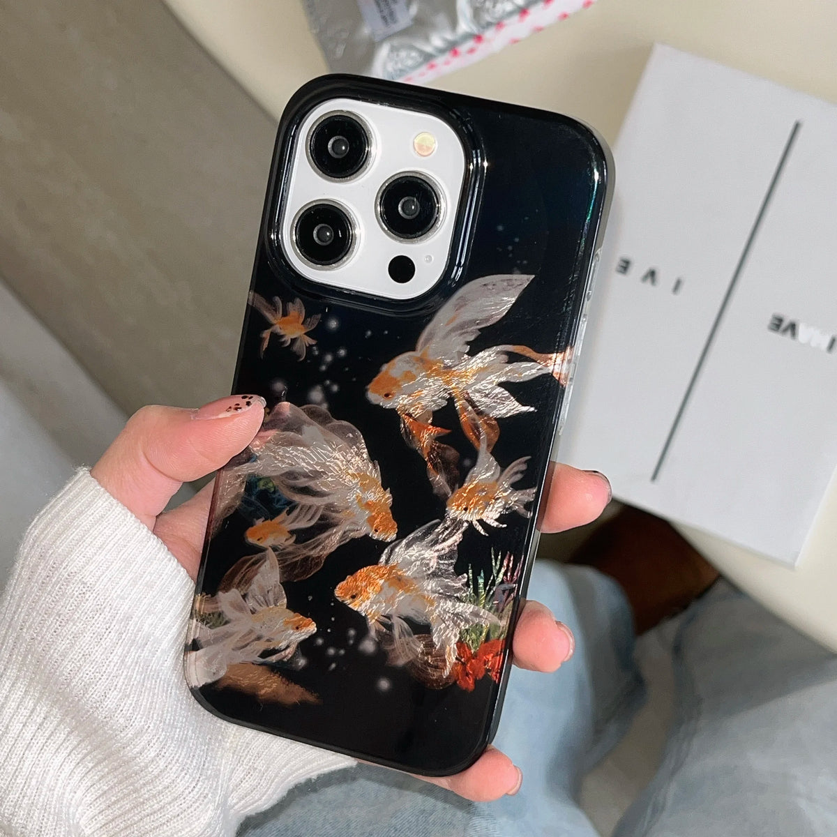 Classy Goldfish iPhone Case