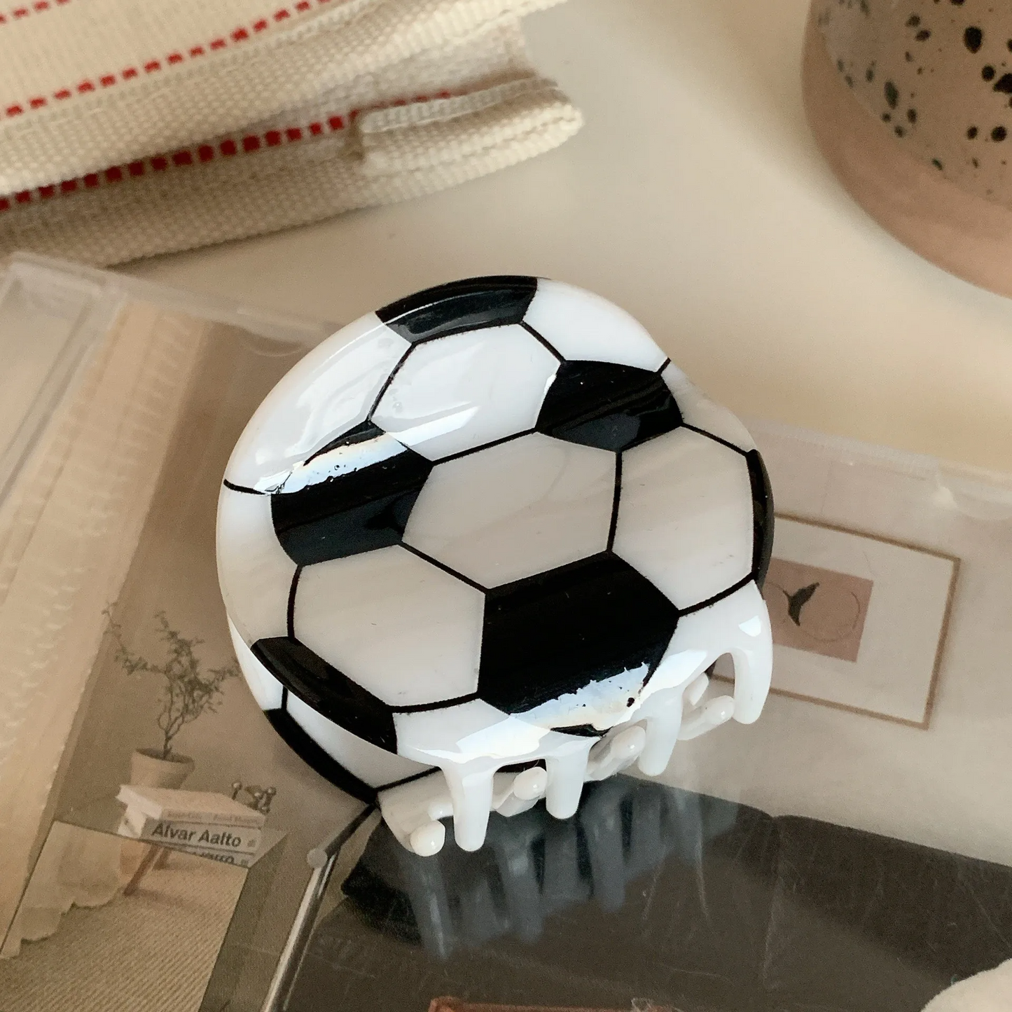 Team Sport Glossy Acrylic Hair Claw Clip (7 Designs)